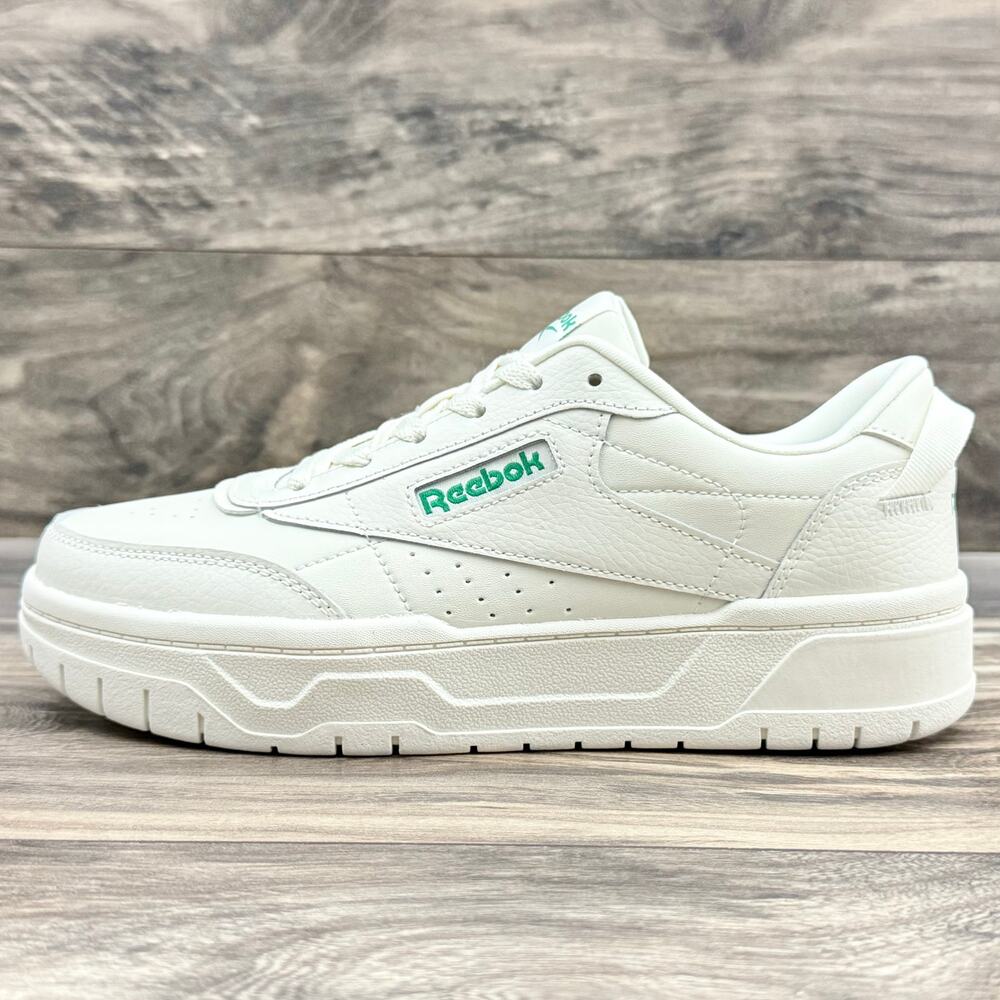 NIB Reebok 8.5M 39 Tech G Geo 90s Womens Sneakers Chalk White Green Retro - Picture 5 of 12